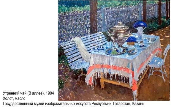 И.Э. Грабарь. Послеобеденный чай. 1904