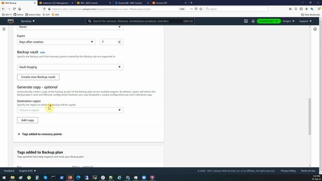 AWS - Централизованное Управление Backup/Restore - AWS Backup