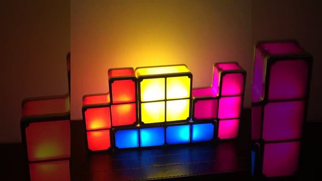 Light Tetris LED Desk Lamp, DIY Tetris Puzzle Light