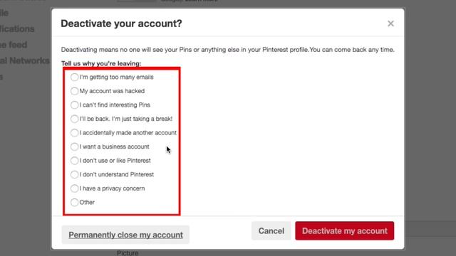 How to Delete Your Pinterest Account