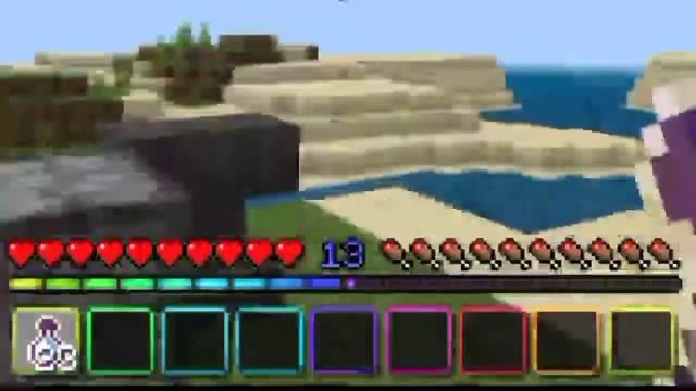 √animated rgb xp bar and rgb inventory mod for minecraft pe