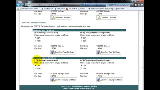 Import and Install a Certificate in KSE
