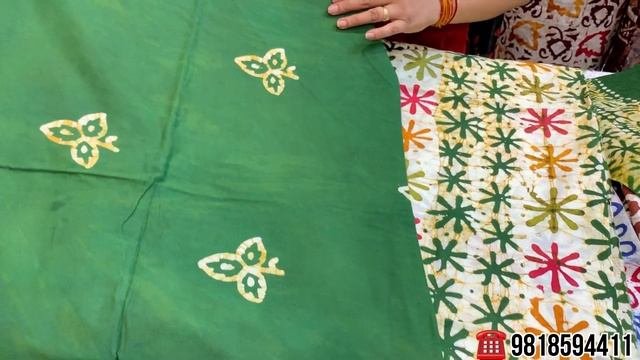 Pure Cotton Batik Suits Pure Chiffon Dupatta ?best Prices?9818594411 #cottonbatik #cotton #suits