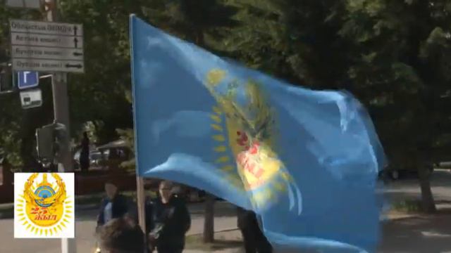 Велопробег, посвященный 25-летию казахстанской полиции и 25-летию госсимволов Республики Казахстан