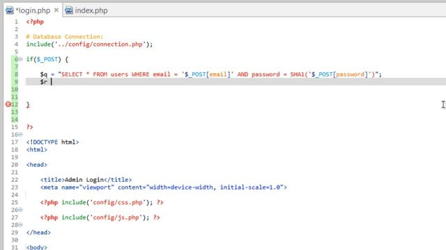 Developing a Dynamic Website 2014 - Part 28  - Password Protecting with Sessions using PHP MySQL