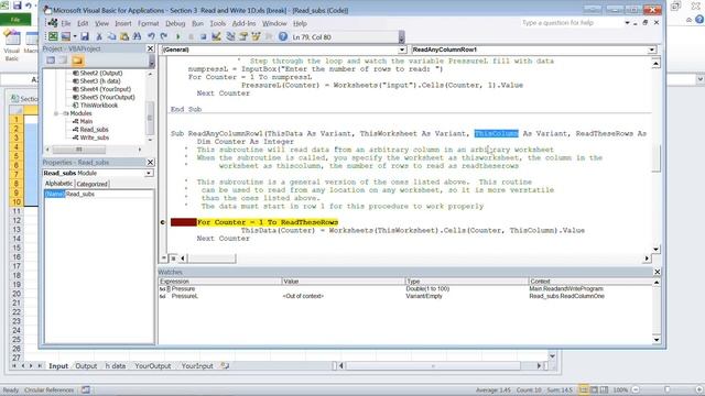 Read and write to worksheet in VBA