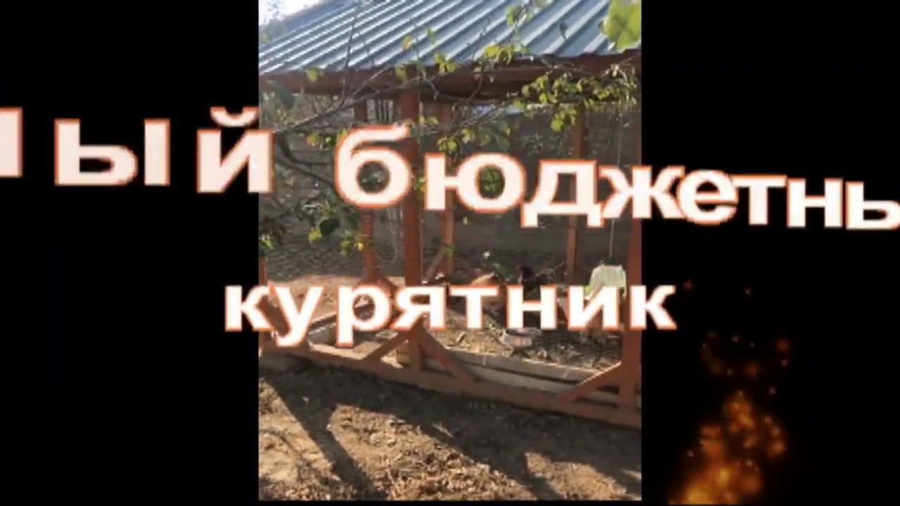 Теплый бюджетный курятник