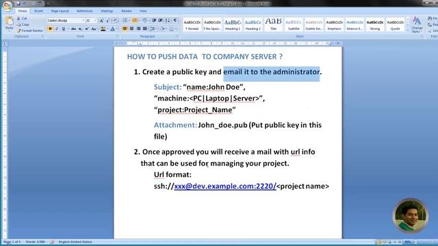 Public key and configuring repository