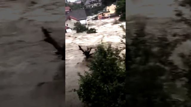 Циклон Борис в польском городе