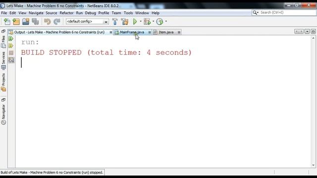 Java Lets Make - Machine Problem 6 no Constraints pt2