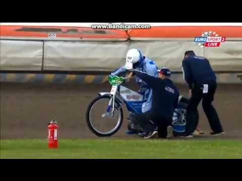 Not a folding start Nicki! Heat№3 (Swedish Elitserien 2015 08 10 Speedway)