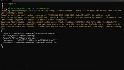 Secure Terraform Authentication with SPN