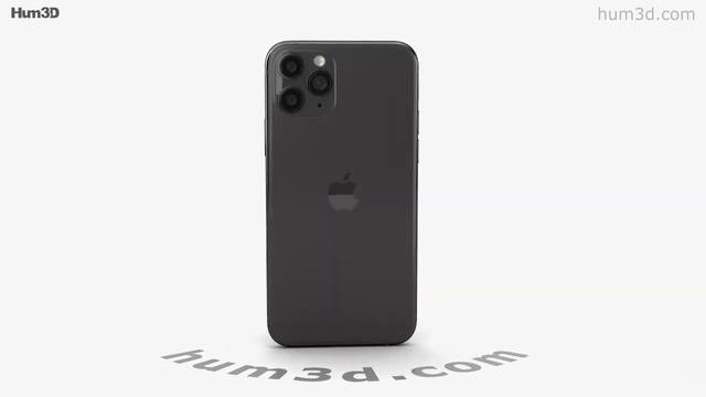 Apple IPhone 11 Pro Space Gray 3D Model By Hum3D.com