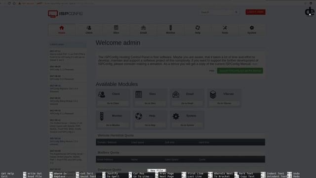 Setup ISPConfig Web and Mail Server on Ubuntu 16.04