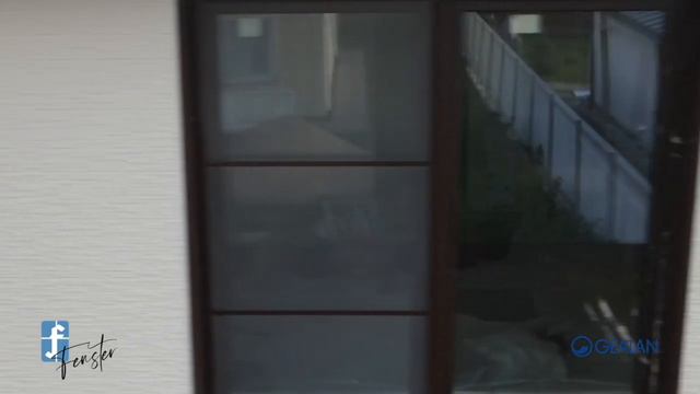 Остекление коттеджа. Цветные ПВХ окна Gealan S9000. Жалюзи, встроенные в стеклопакет X-One Shadow.