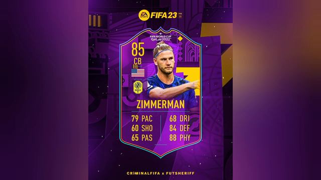 Zimmerman Road to the World Cup Card Coming Stats Predicted - FIFA 23