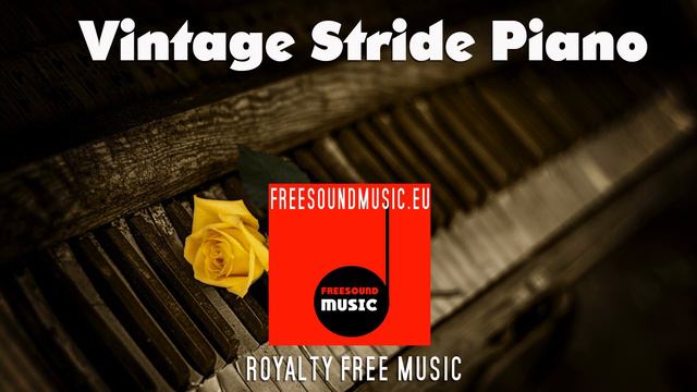 Rag The Times -  no copyright solo stride piano, royalty free slapstick music