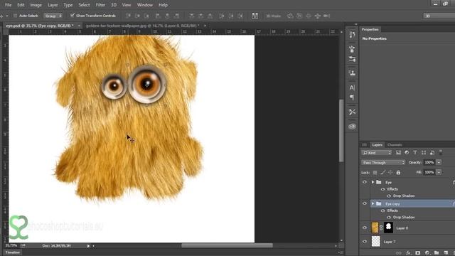 How to create cute furry creature in Photoshop  Photoshop tutorial