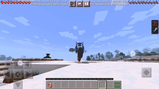 Мод на Соника в minecraft PE 1.19!