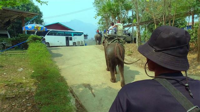 Erawan National Park Слоновая деревня Махаван Тайланд