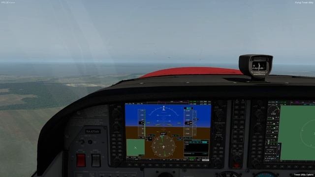 C172 Полет в зону на простой пилотаж Полет по маршруту. часть1