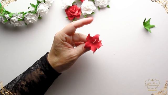 Ободок из фоамирана МК\ Bezel from foyamiran MK