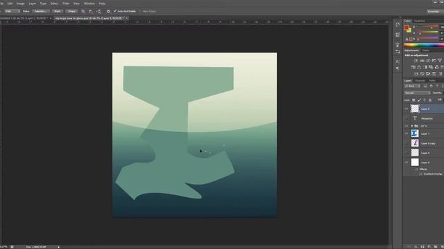 How to make 2d logo in photoshop