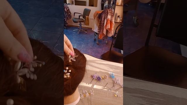 Украшения для волос ручной работы, идеи использования их в причёсках от Светланы.