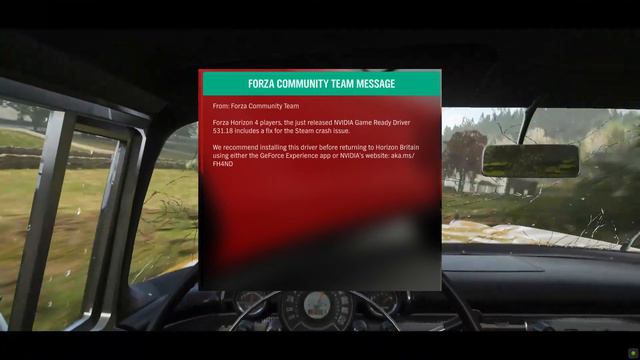 The Forza Horizon 4 Crash Fix