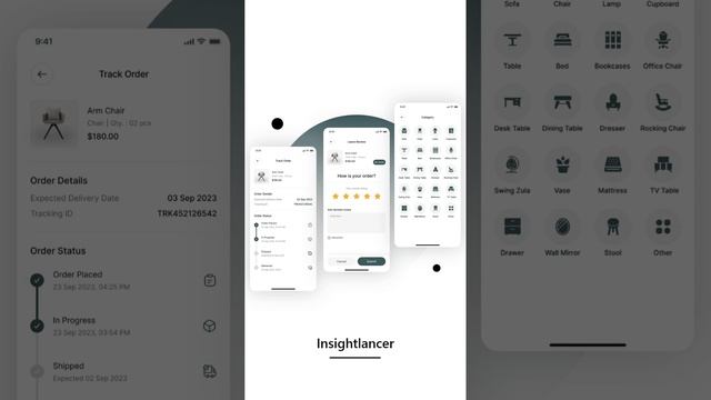 Furniture E-Commerce Mobile App | Furniture Store App UI Kit | Figma UI Kit | Mobile App UI Kit | U