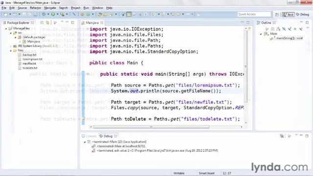 java tutorial  Managing Files and Directories