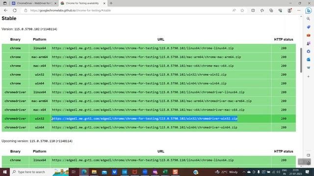 From Where Do I Download Chrome Driver For Chrome Browser 115 and Above