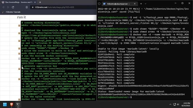 Run InvoiceNinja - Invoice and Payment Manager - in Docker