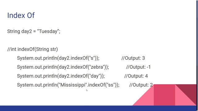 Java(pt4): String Class