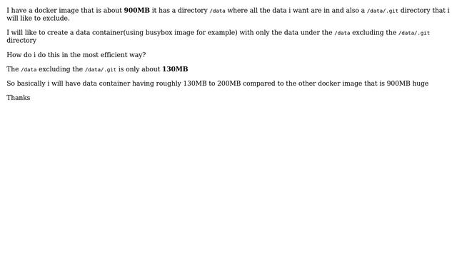 DevOps & SysAdmins: create data container from another docker image