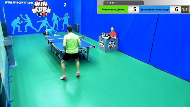 Резниченко Денис 2 - 3 Броницкий Александр   26.03.2019 Зал № 2  Турнир  WIN CUP