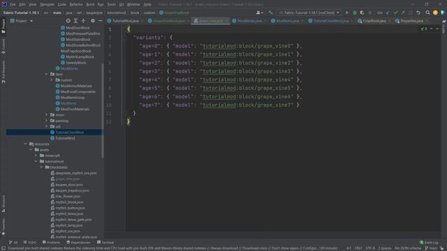 Minecraft 1.18.1 Fabric Modding | CUSTOM CROPS