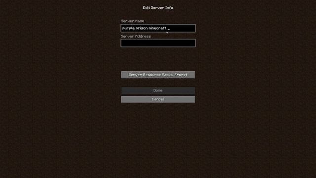Minecraft Avatar Server IP Address