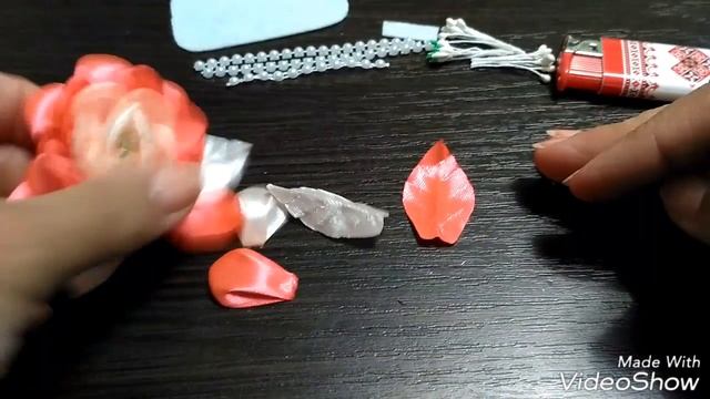 МК букет роз украшение на шапочку, повязочку для маленьких модниц