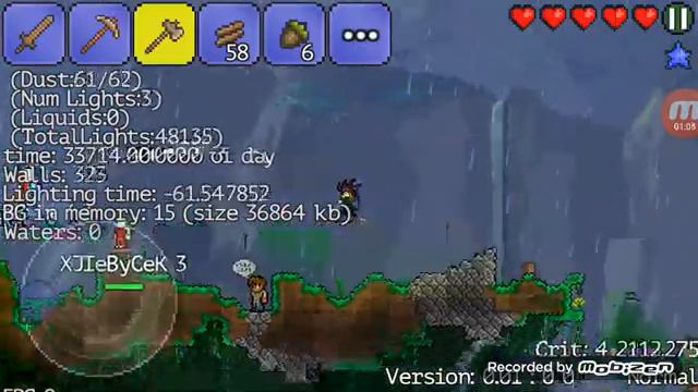 Выживание в terraria часть 1:3