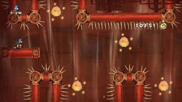 Прохождение Rayman Legends-20000 Люмов под водой - Спасите  Эмму-Школа шаолиньского мастера-Часть 3