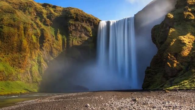 Водопады. Шум воды. Спокойная музыка. Waterfalls. The sound of water. Quiet music.