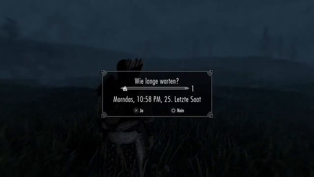Skyrim PS4 Mods - foggy & rainy night
