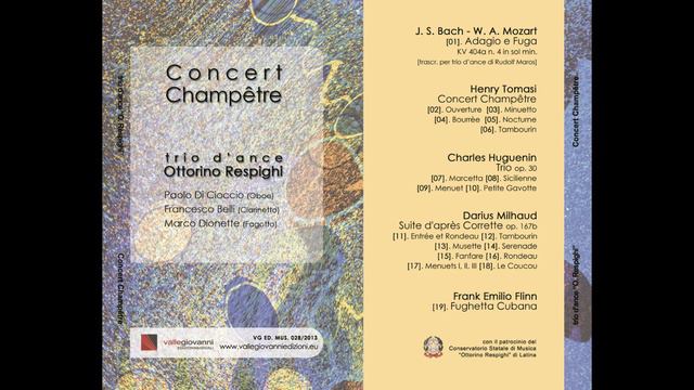 Darius Milhaud - Suite d'après Corrette - Le Coucou - Trio d'Ance Ottorino Respighi