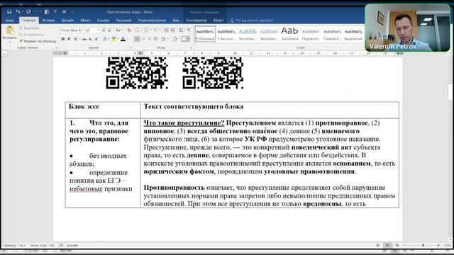 Преступление, виды. Зан. 8 (право). ДВИ по обществознанию МГУ. Петров В.С.