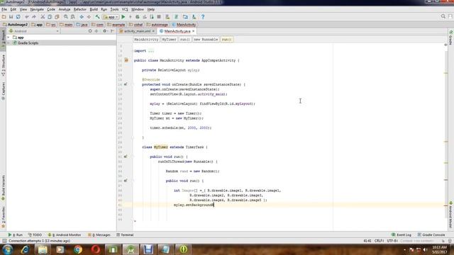 Automatic Image Swipe Timer Based In Android Studio