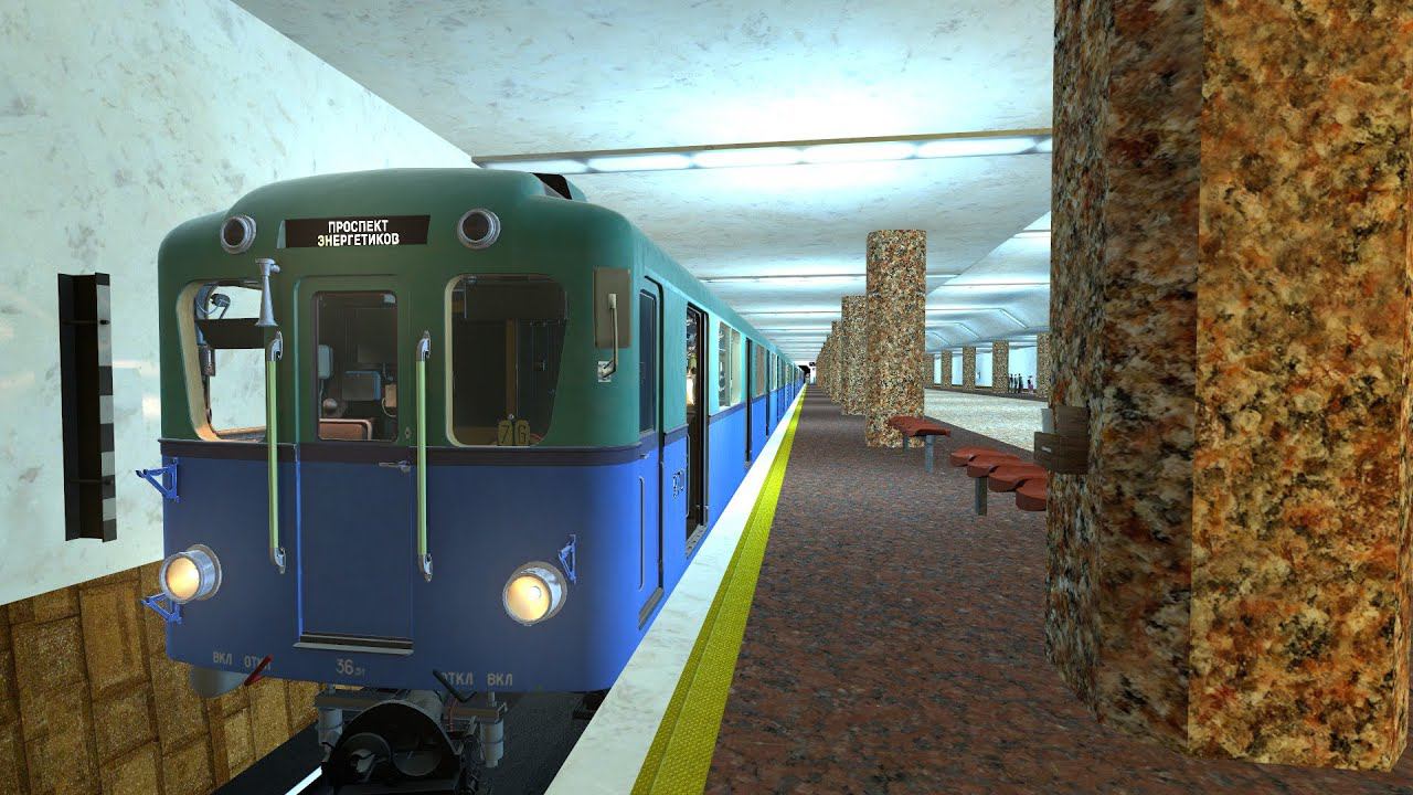 METROSTROI SUBWAY SIMULATOR / РЕАЛИСТИЧНЫЙ СИМУЛЯТОР МАШИНИСТА МЕТРО ТИП "Д" НА РОССОШАНСКОЙ ЛИНИИ