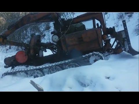 Трелевочник, подъем в новую деляну.