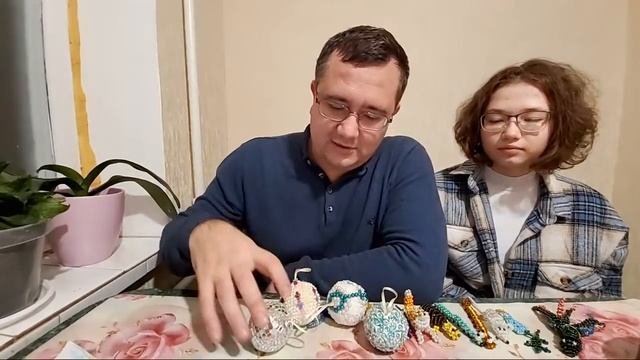 НОВОГОДНИЕ ИГРУШКИ ИЗ БИСЕРА