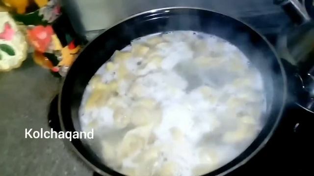 Тушбера таджикские пельмени. توشبیره .Тӯшбераи обкаш